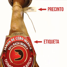 Jamón Ibérico: Diferencia entre el precinto y la etiqueta 