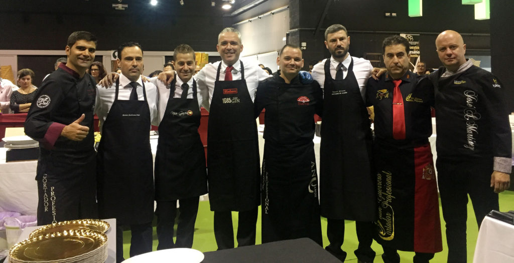 Participantes del Concurso de Cortadores de Jamón Ciudad de Montilla