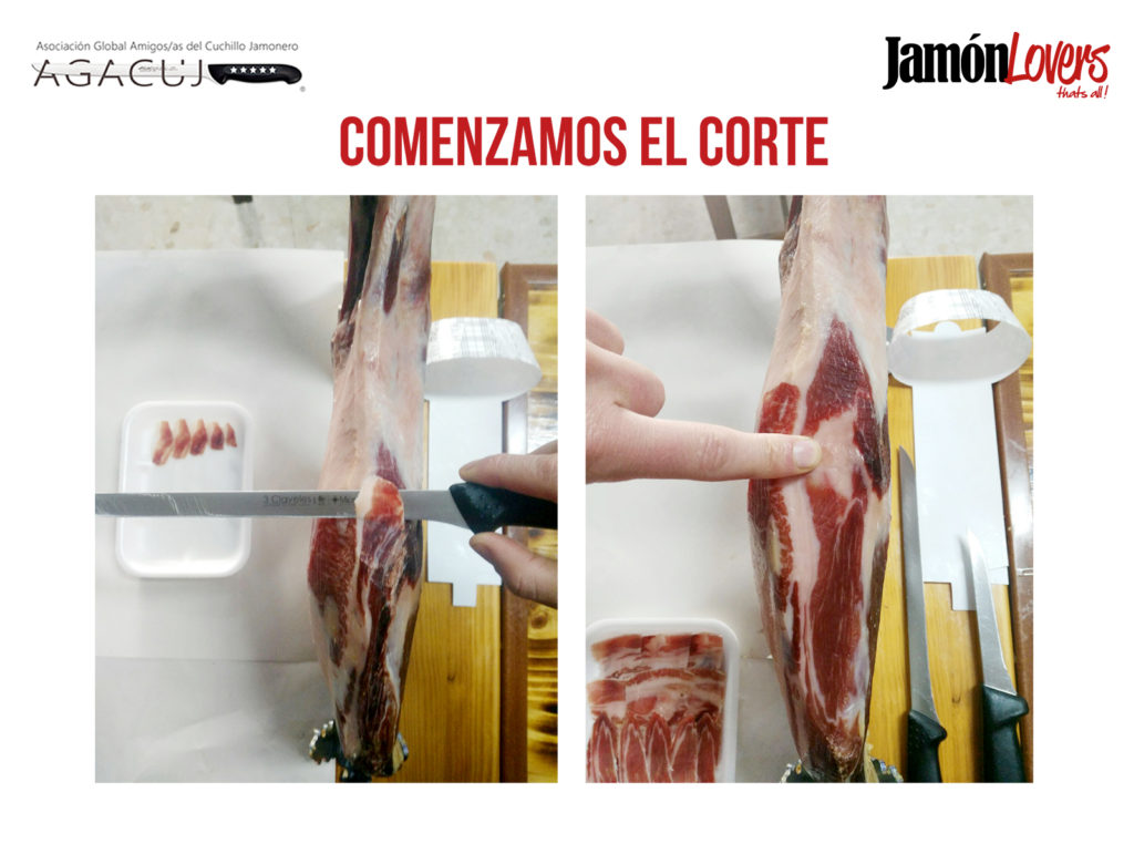 El corte de la paleta: Comenzando a cortar la paletilla