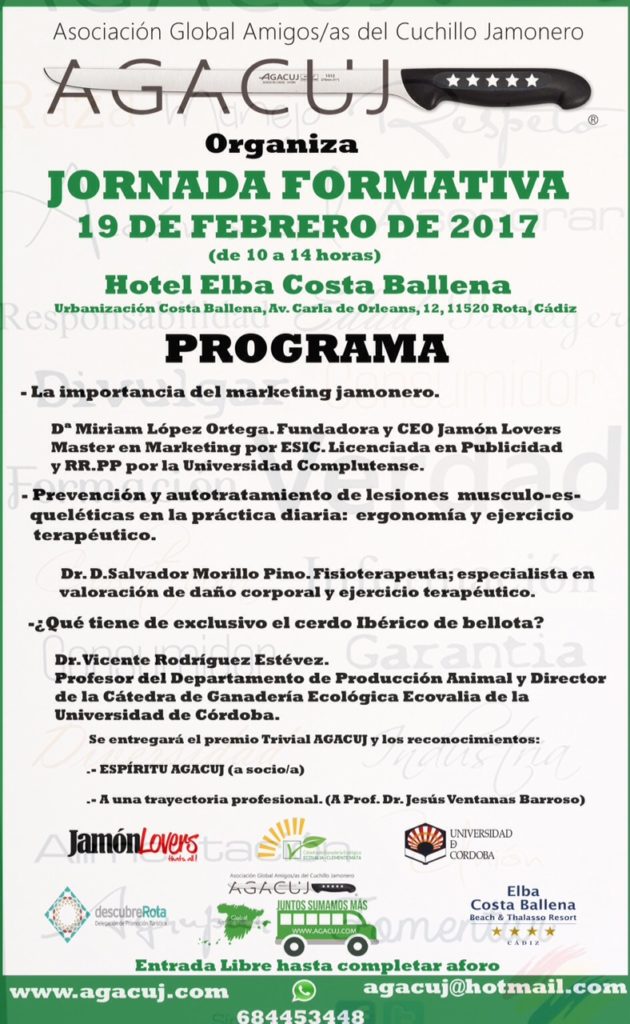 II Jornada Formativa sobre el Jamón de la mano de AGACUJ