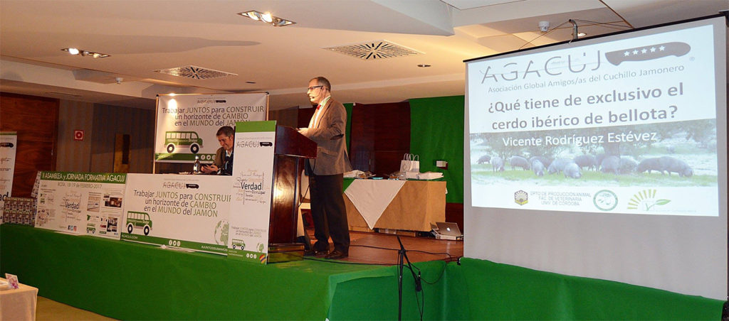 II Jornada Formativa sobre el Jamón de la mano de AGACUJ: Vicente Rodriguez Estévez, ¿qué tiene de exclusivo el cerdo ibérico de bellota?