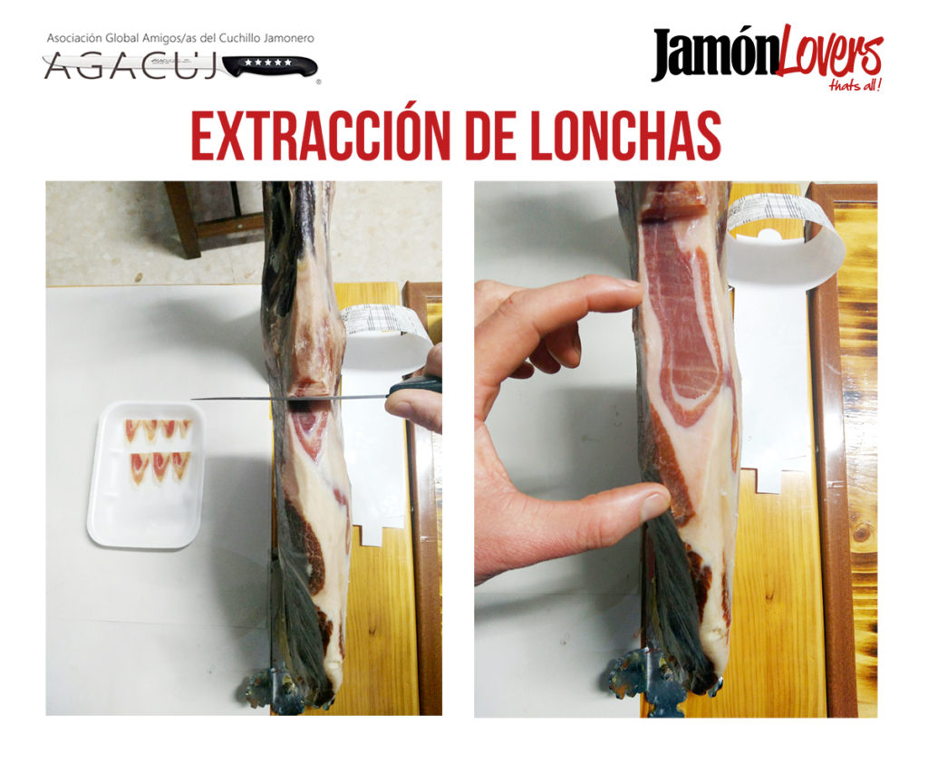 El corte de la paleta: Extracción de lonchas de la paletilla