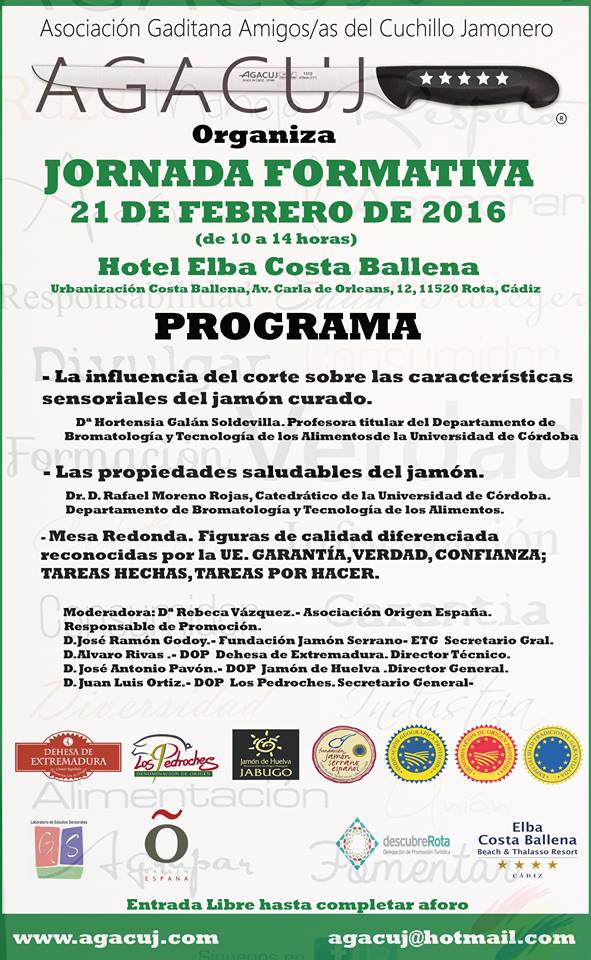 Jornada Formativa sobre el Jamón de la mano de AGACUJ