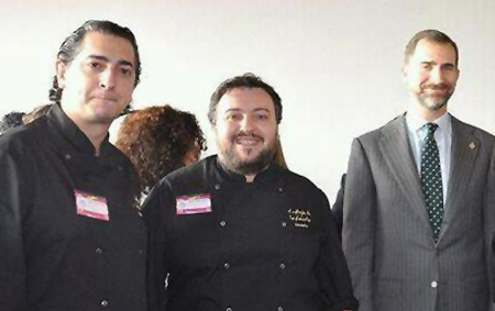 Moisés Monroy García evento de corte de jamón Casa Real