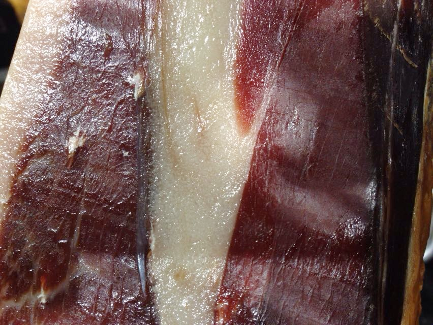 Pigmentaciones en la grasa del jamón ibérico