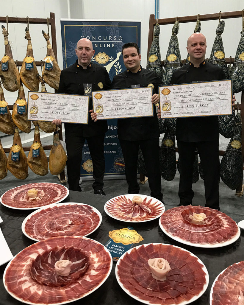 Manuel Carretero, ganador del I Concurso Online de Cortadores de Jamón