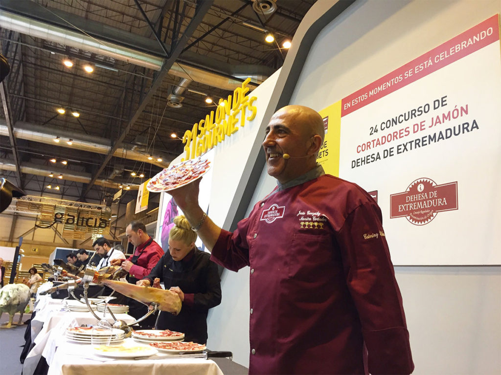 25 Concurso de Cortadores de Jamón Dehesa de Extremadura Salón Gourmets 2018