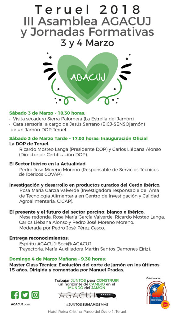 III Jornada Formativa sobre el Jamón de la mano de AGACUJ