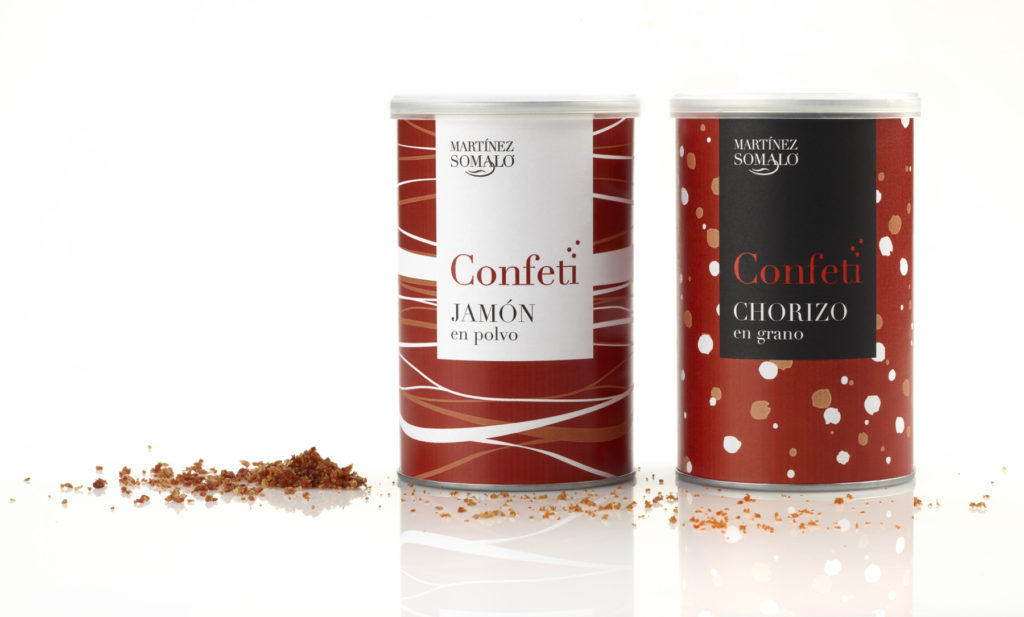 Confeti de Jamón y Confeti de chorizo