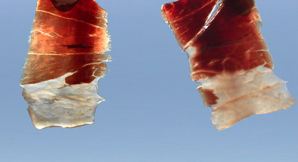 La grasa del jamón ibérico: La grasa del Jamón: Cómo el corte del jamón puede influir en la cata del jamón 