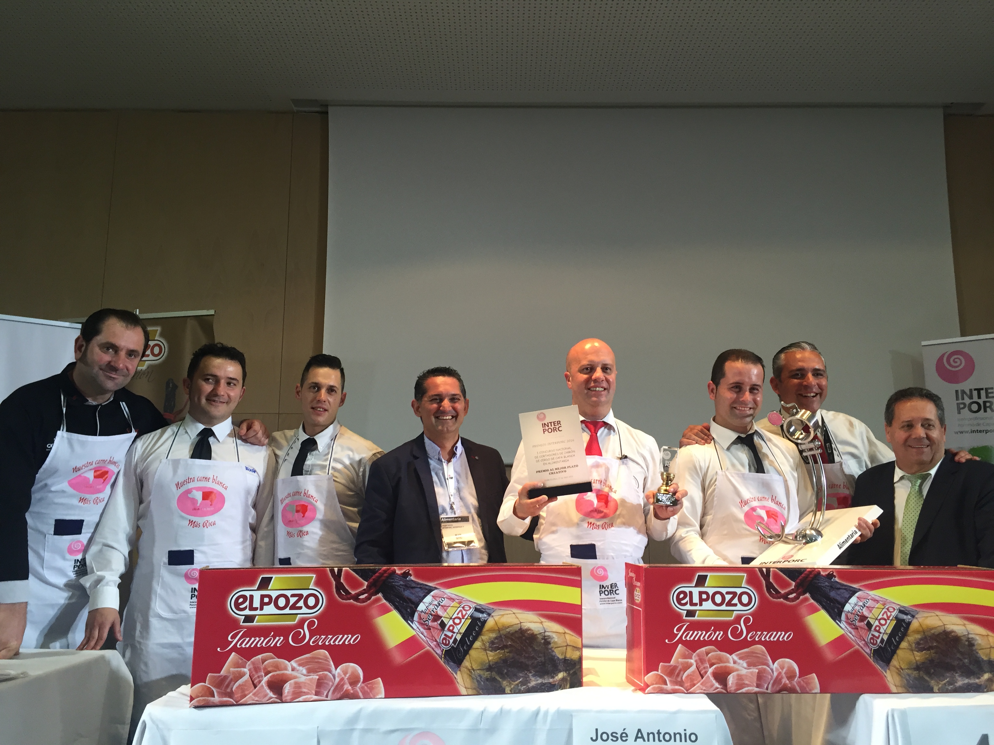 Ganadores Concurso Cortadores de Jamón Alimentaria 2016