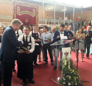 Emilio Rubio Torralbo ganador del Jamón de Oro de Villanueva de Córdoba