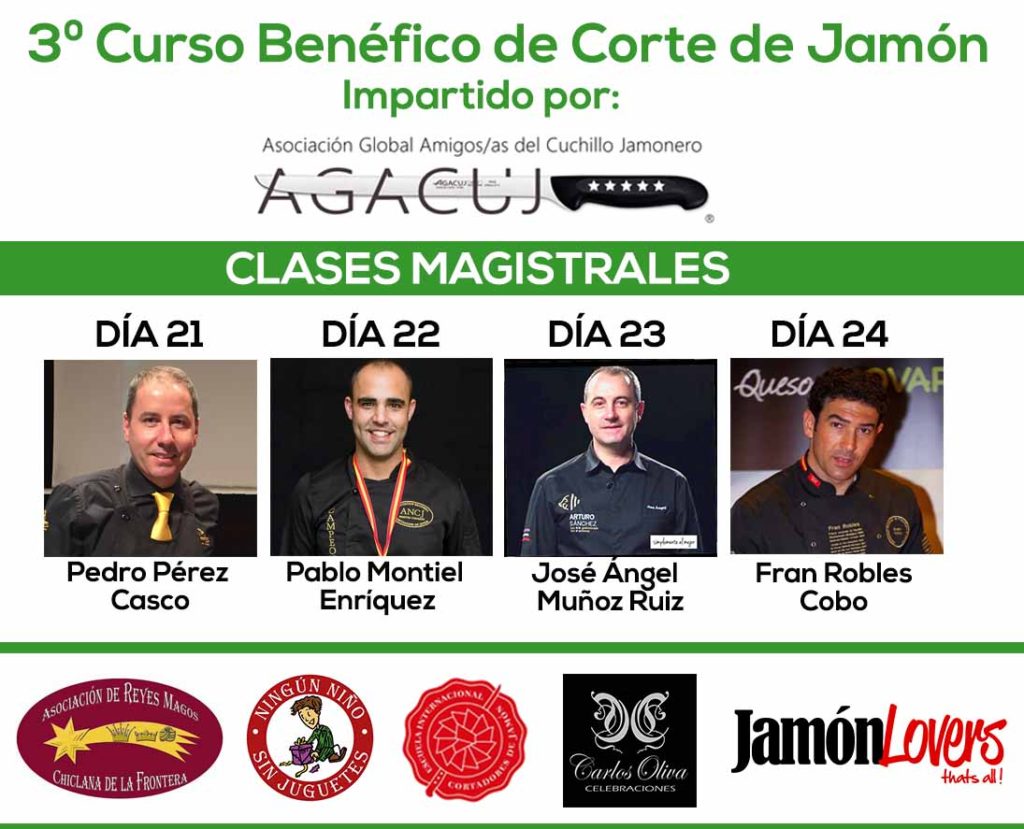 Tercera edición del Curso de Corte de Jamón benéfico a favor de “Ningún Niño Sin Juguetes”