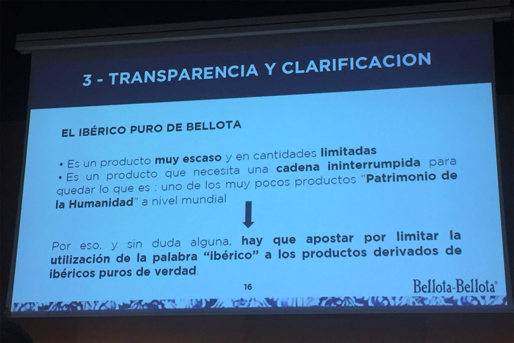 Ponencia Philippe Poulachon de Bellota Bellota en el Congreso Mundial del Jamón Curado