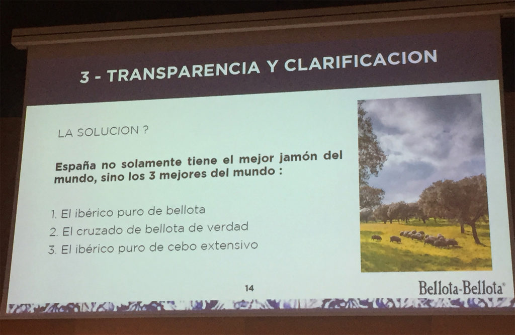 Ponencia Philippe Poulachon de Bellota Bellota en el Congreso Mundial del Jamón Curado