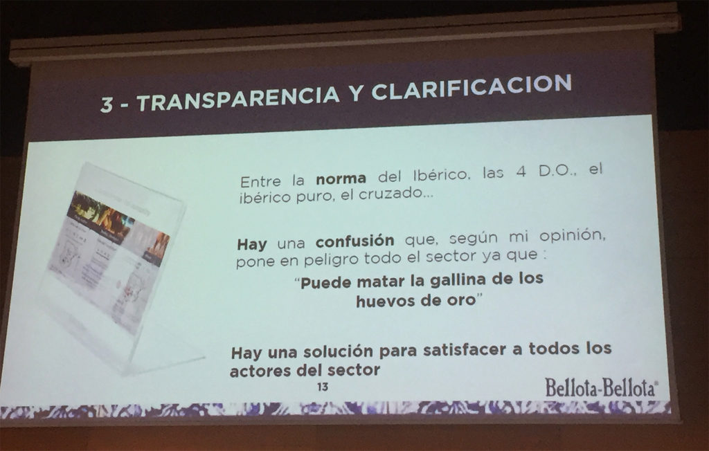 Ponencia Philippe Poulachon de Bellota Bellota en el Congreso Mundial del Jamón Curado