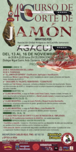 4ª edición del Curso de corte de jamón benéfico organizado por la Asociación Reyes Magos de Chiclana y Agacuj