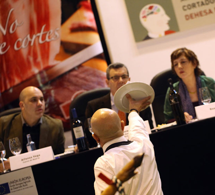 Concurso Cortadores de Jamón. Dehesa de Extremadura.