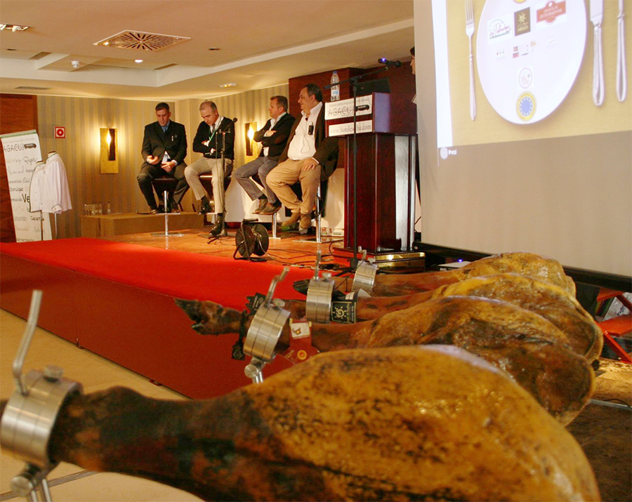 Mesa Redonda de la Jornada Formativa sobre el Jamón llevada a cabo por AGACUJ