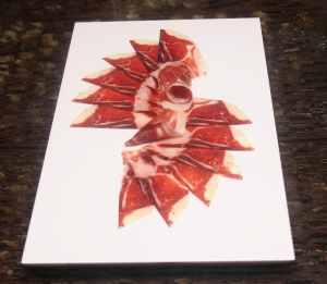 Presentación Plato Jamón Ibérico Punta