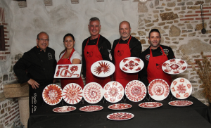 Virgilio Sánchez curso presentaciones de jamón en el plato