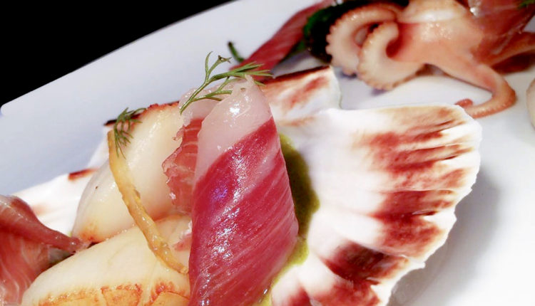 vieiras-con-jamon-iberico-toques-calamar-jamonlovers