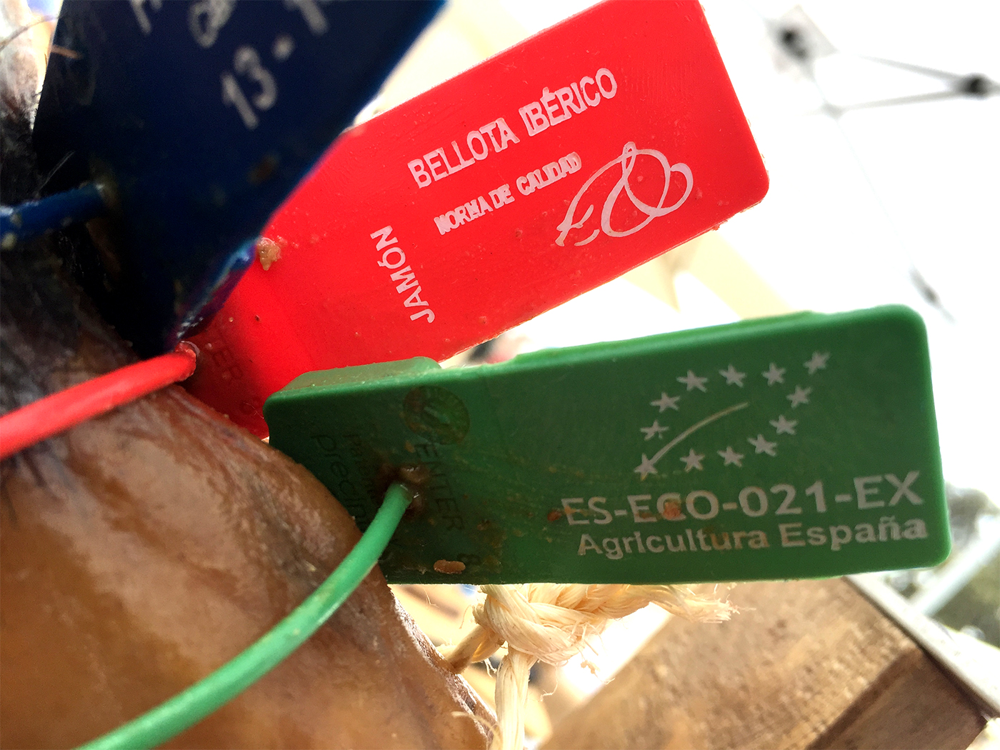 Precintos Jamón de bellota ibérico ecológico de Señorío de Montanera