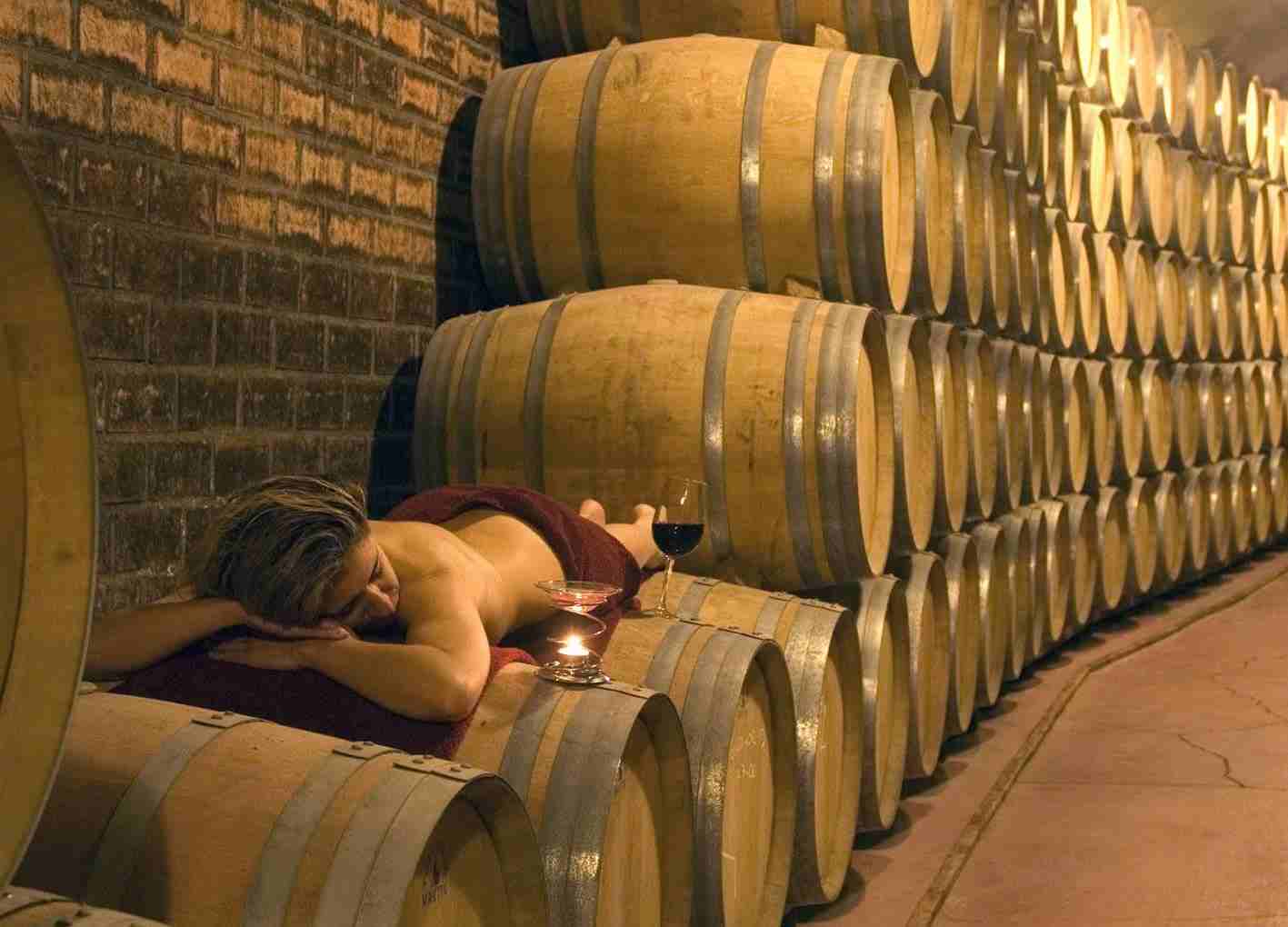 Masaje vinoterapia