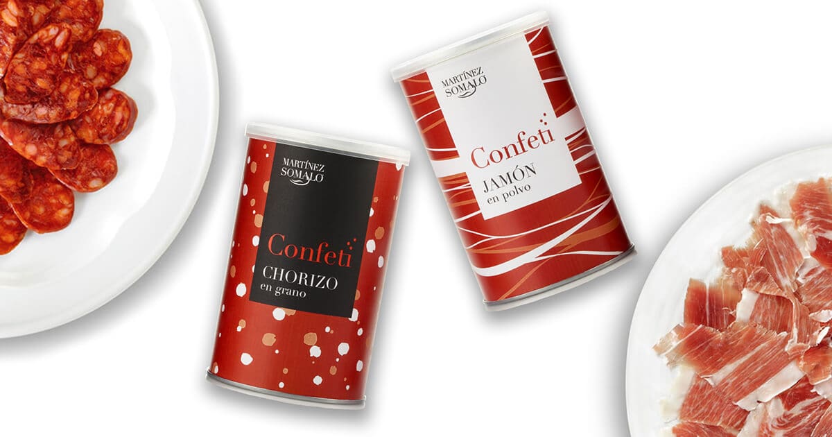 Confeti de Jamón y Confeti de chorizo