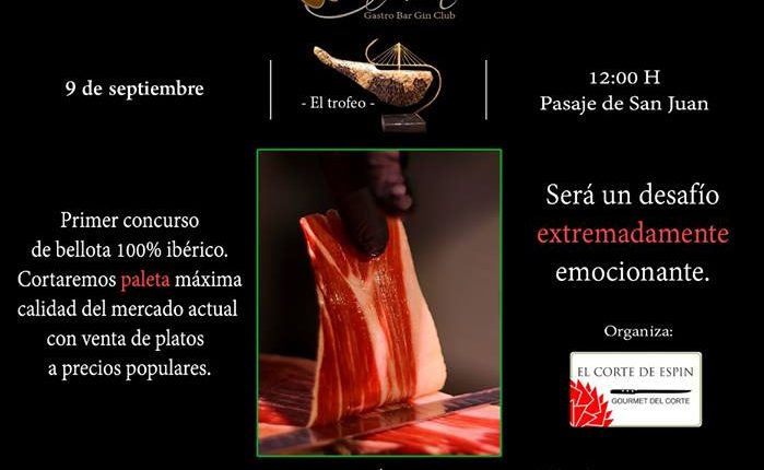 I Concurso Nacional Corte de Paleta de Bellota 100% Ibérica DOP Dehesa Extremadura
