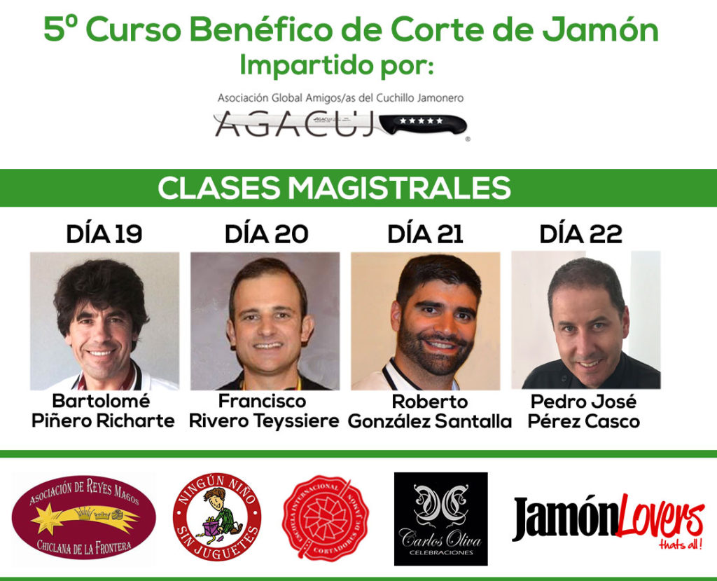 5ª Edición del Curso de Corte de Jamón Benéfico Agacuj, ponentes