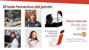 El lado femenino del jamón, mesa redonda