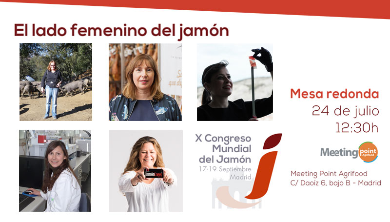 El lado femenino del jamón, mesa redonda
