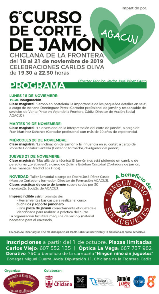 6ª Edición del Curso de Corte de Jamón Benéfico AGACUJ