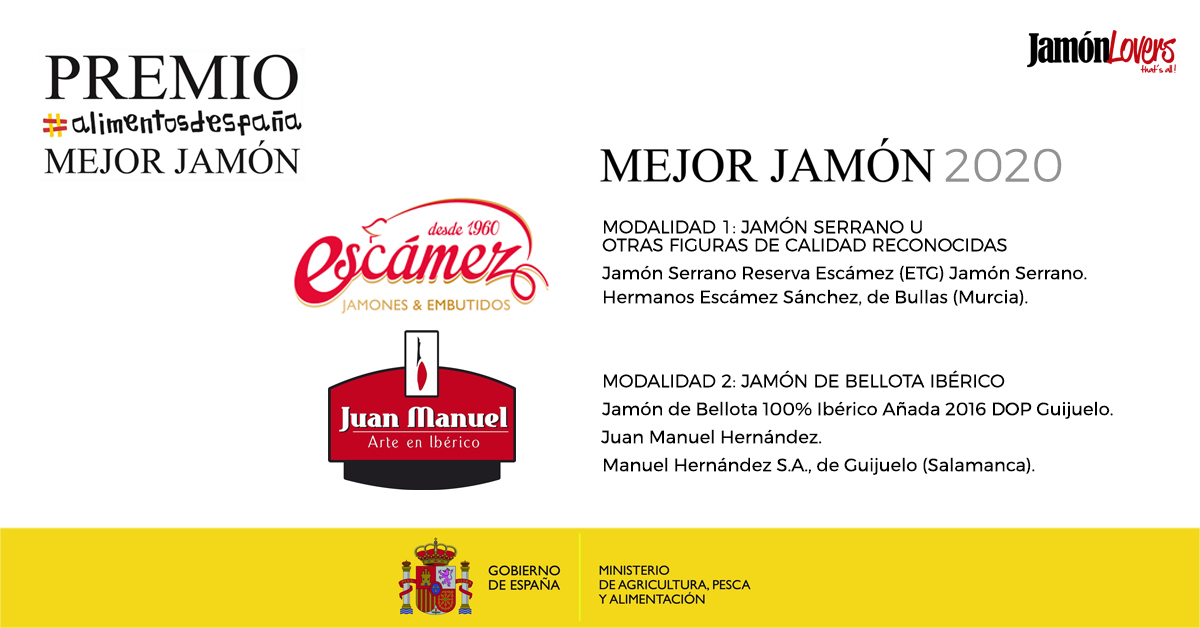 Premio Alimentos de España al mejor Jamón 2020
