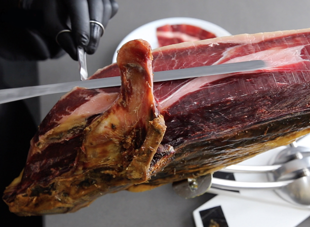 La contra, las partes del jamón