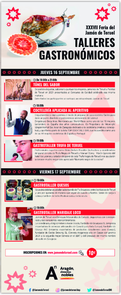 Talleres Gastronómicos XXXVII Feria del Jamón de Teruel