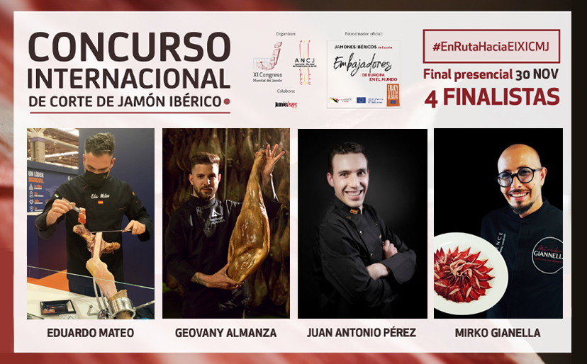 Finalistas primer concurso internacional de remate de jamón ibérico