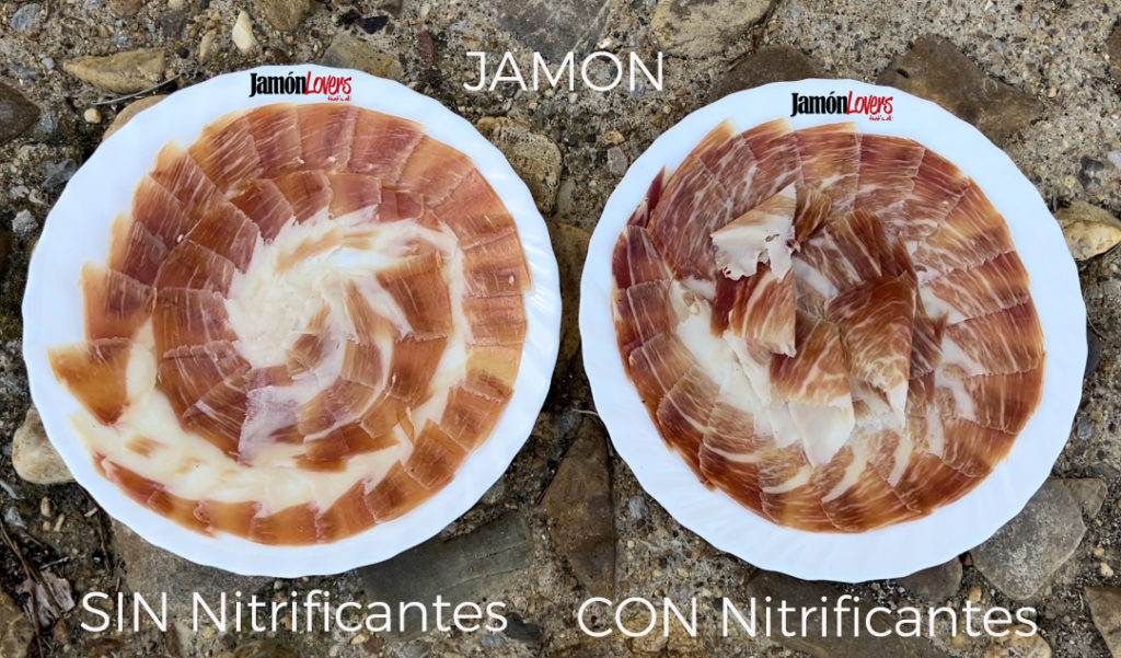 Jamón sin nitrificantes y jamón con nitrificantes