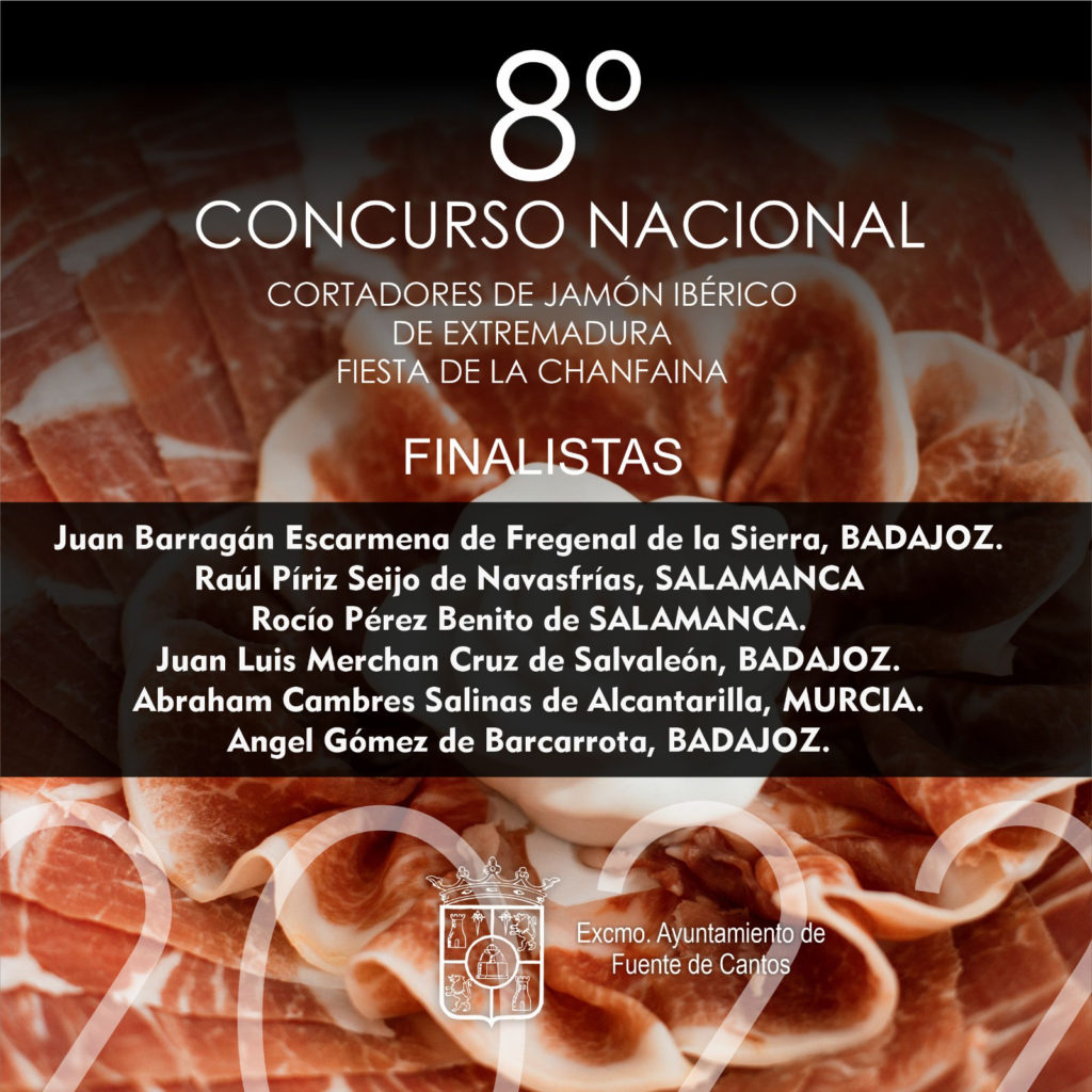 Seleccionados para el 8º Concurso de Cortadores de Jamón Ibérico Fuente de Cantos
