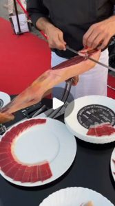 Final campeonato de España 2024, corte babilla jamones