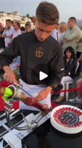 Final campeonato de España 2024, corte remate jamones