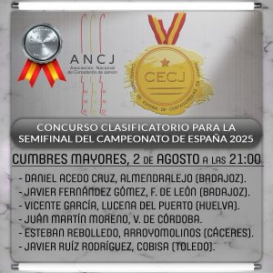 Participantes I Concurso Nacional de Cortadores de Jamón Cumbres Mayores