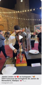 Finalización XXIV Concurso de Cortadores de Jamón de Monesterio 