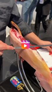 Corte babilla jamones Final del Campeonato de España de Cortadores de Jamón