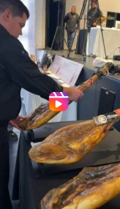 Selección jamones Final del Campeonato de España de Cortadores de Jamón
