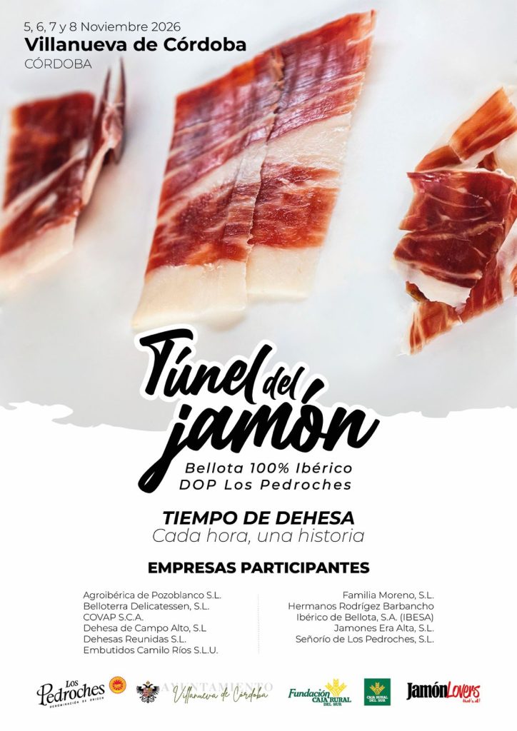 Túnel del Jamón de Bellota 100% Ibérico DOP Los Pedroches 2026